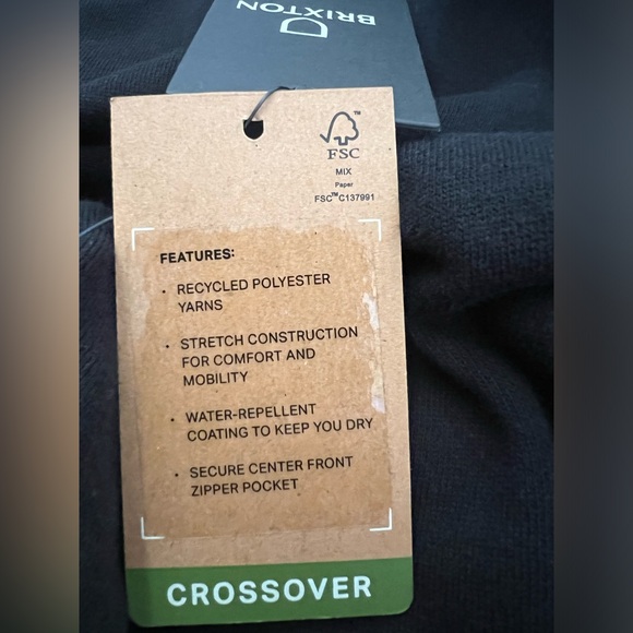 BRIXTON - Alton line X Hoodie Black - New with tags size men’s medium - Picture 4 of 6